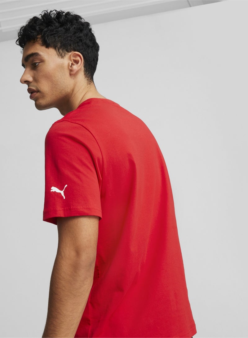 PUMA Scuderia Ferrari Big Shield Mens Shortsleeve T-shirt  - Image 2