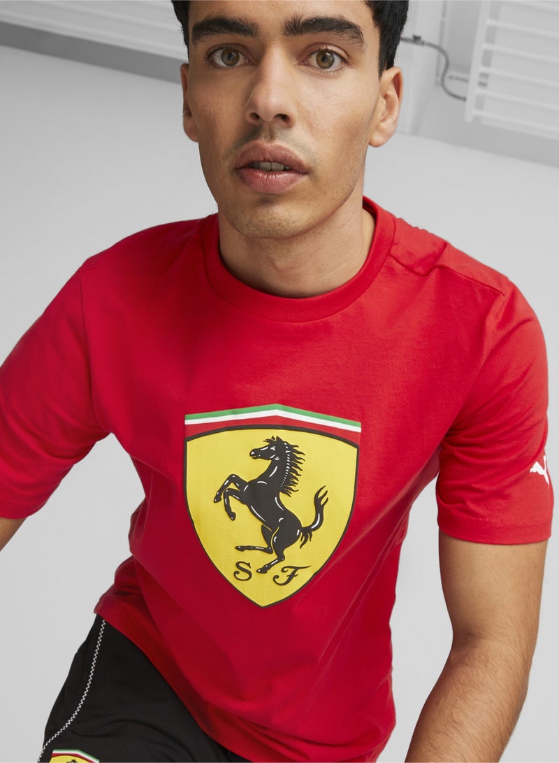 PUMA Scuderia Ferrari Big Shield Mens Shortsleeve T-shirt  - Image 1