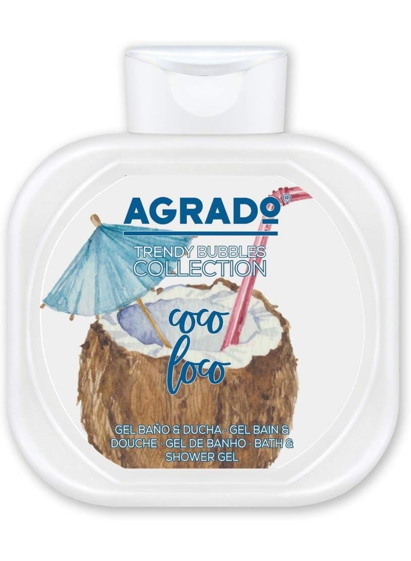 AGRADO Coco Loco Trendy Bubble Collection Bath And Shower Gel 750 ML - Image 1
