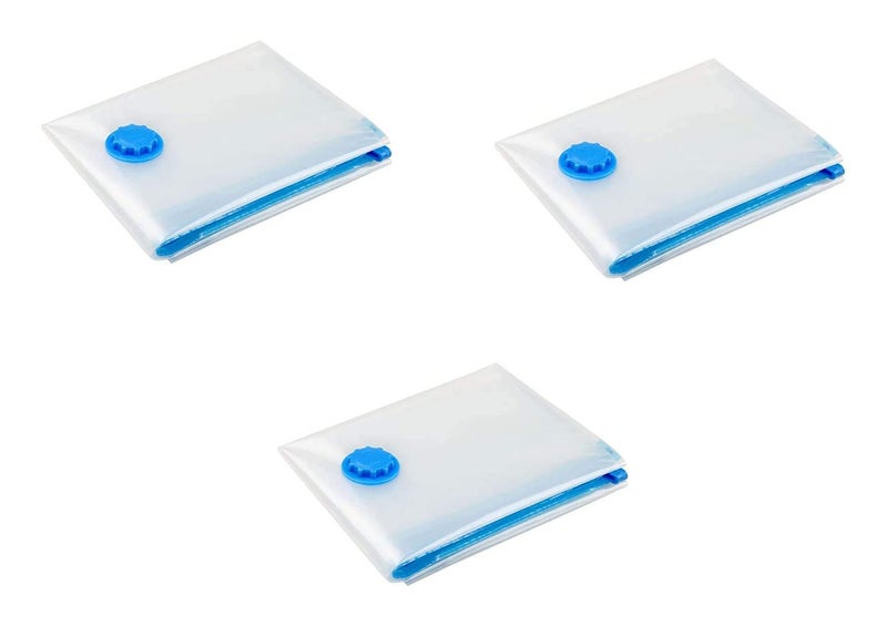 Birud Reusable Vacuum Storage Space Saver Compression Sealer Bags for Clothes, Quilts, Blankets, Pillows Comforters for Travel Space without Pump (Set Of 3) (80 cm x 110 cm) - Image 5