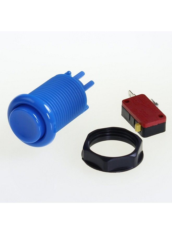 Atomic Market American Style 28Mm Standard Arcade Push Button 6 Pack Blue With Microswitch - Image 3