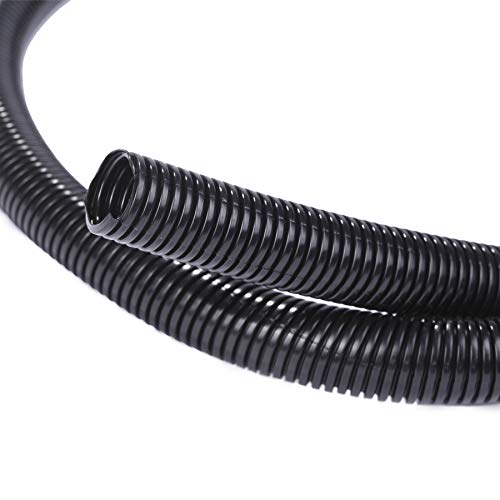 Alex Tech 50ft - 1/2 inch Split Wire Loom Tubing - Black - Image 1