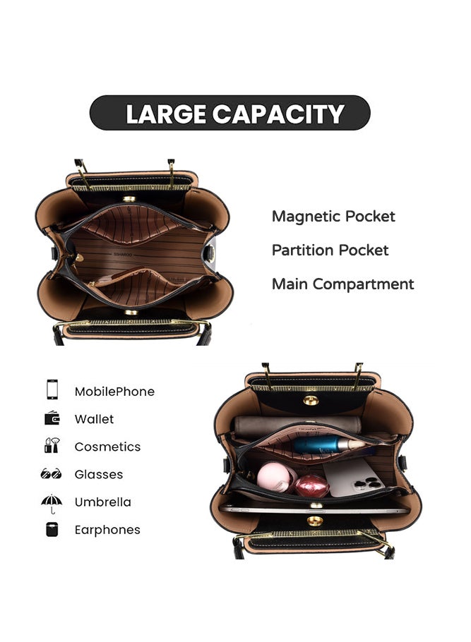 حقيبة كتف أنيقة للنساء، حقيبة نسائية من مادة البول...