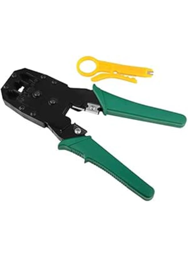 INSTEN RJ45 11 12 CAT5 Network Lan Cable Crimper Plier Tools Green