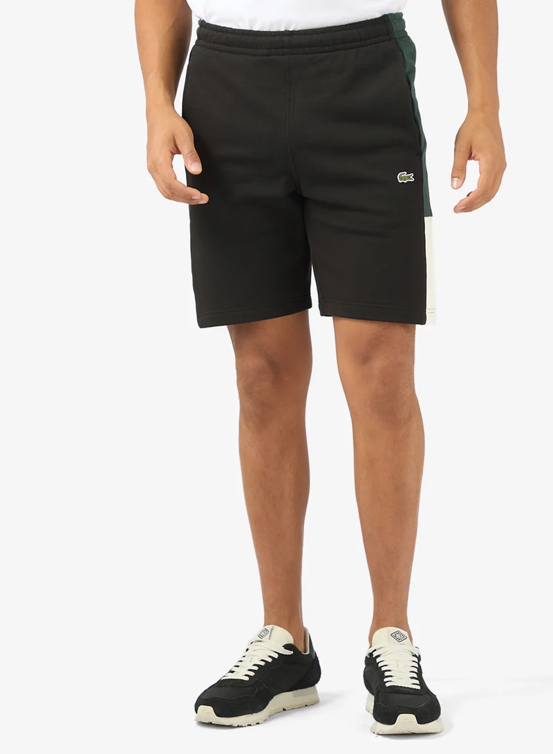 LACOSTE Colorblock Fleece Shorts