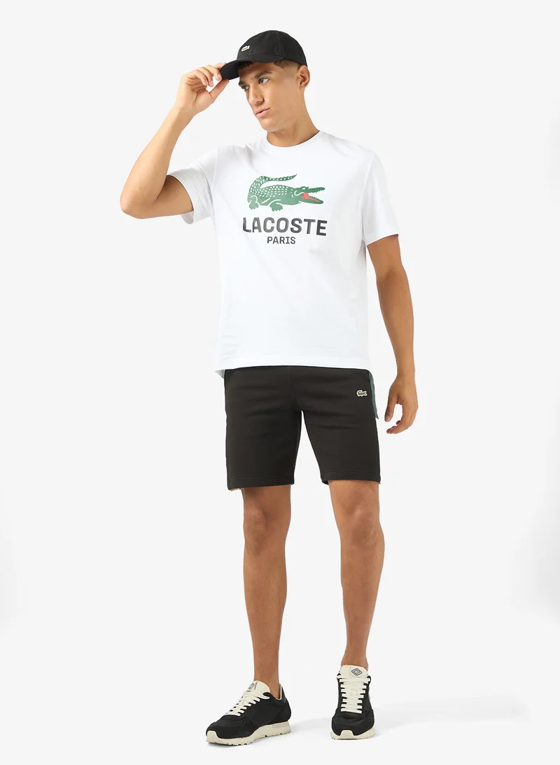 LACOSTE Colorblock Fleece Shorts