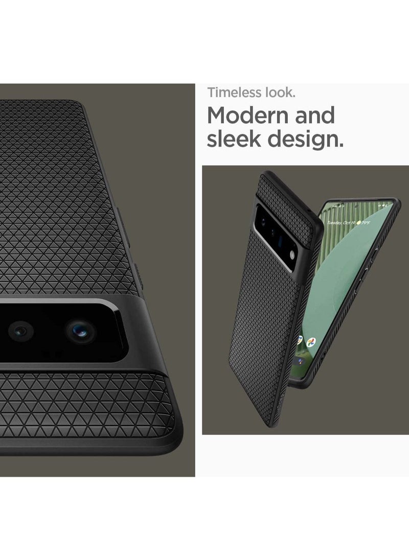 Spigen - Liquid Air For Google Pixel 6 Pro Case Cover Matte Black - Image 1