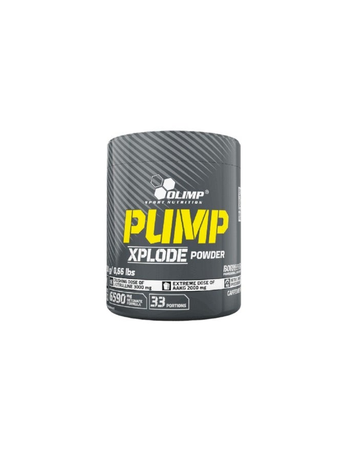Olimp Pump Explode Powder, Pre Workout, Caffeine Free, Cola Flavour, 300gm 