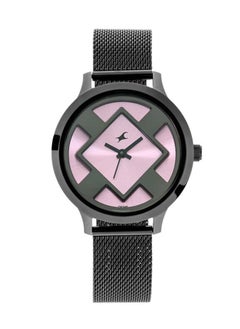 fastrack Eccentrics Watch -  Pink  Dial And Mesh Metal Strap 6210Nm02  - Image 1