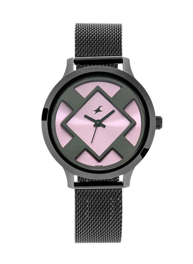 fastrack Eccentrics Watch -  Pink  Dial And Mesh Metal Strap 6210Nm02  - Image 1