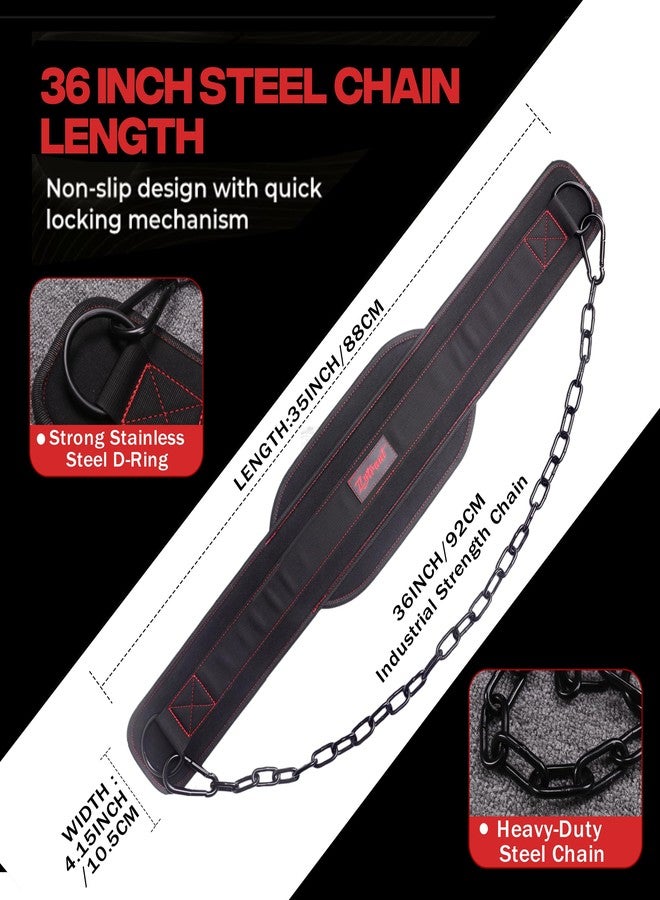 Zytrant Weightlifting Dip Belt with Chain, Heavy Duty 550-650 lbs Capacity, for Dips and Pull-ups - Image 5