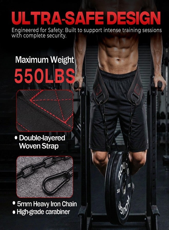 Zytrant Weightlifting Dip Belt with Chain, Heavy Duty 550-650 lbs Capacity, for Dips and Pull-ups - Image 2
