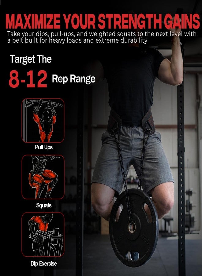 Zytrant Weightlifting Dip Belt with Chain, Heavy Duty 550-650 lbs Capacity, for Dips and Pull-ups - Image 4