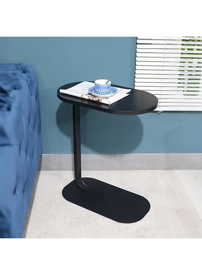 VOGMAX 39*28*56CM C Shaped End Table, Side Table for Couch and Bed, Small Side Table, TV Tray Table for Small Spaces, Living Room, Bedroom, Rustic Snack Table - Image 3