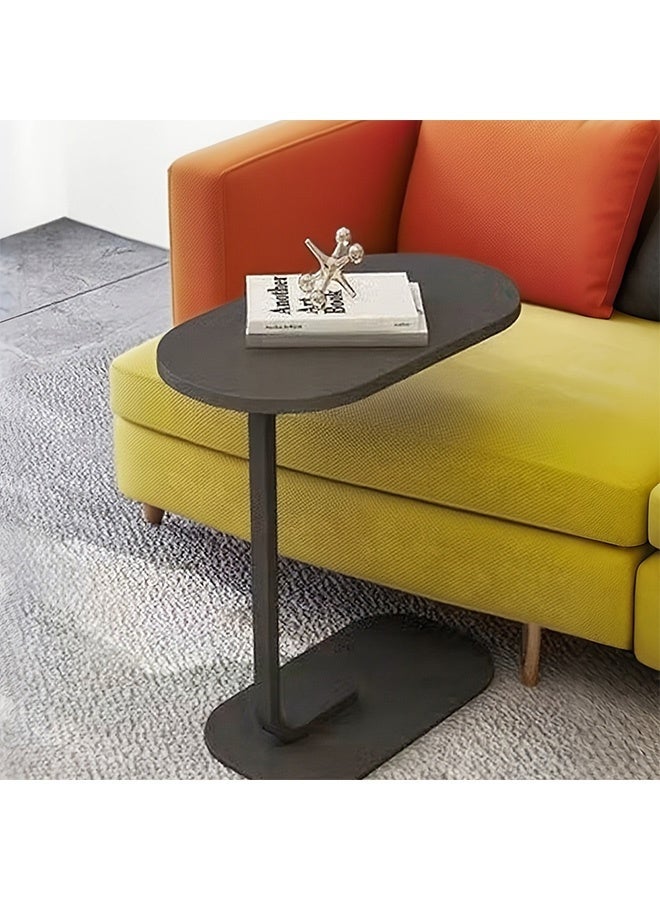 VOGMAX 39*28*56CM C Shaped End Table, Side Table for Couch and Bed, Small Side Table, TV Tray Table for Small Spaces, Living Room, Bedroom, Rustic Snack Table - Image 1