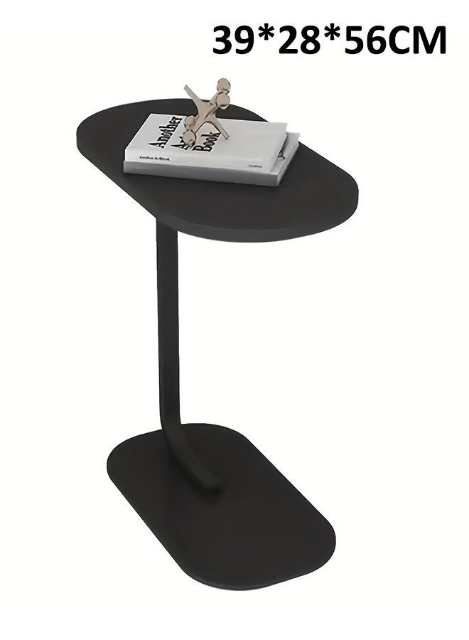 VOGMAX 39*28*56CM C Shaped End Table, Side Table for Couch and Bed, Small Side Table, TV Tray Table for Small Spaces, Living Room, Bedroom, Rustic Snack Table - Image 4