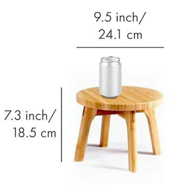 Crysellewoods Step Stool Sturdy Portable Wooden Foot Stool for Adults 73 Inches 300 lbs Capacity Kitchen Bathroom Bedroom Toy Room - Image 2