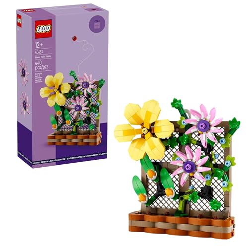 LEGO Flower Trellis Display 40683 - Spring Floral Home Decor Set with Vibrant Blooms and Trellis Detailing for Kids and Adults (440 pcs) - Image 1