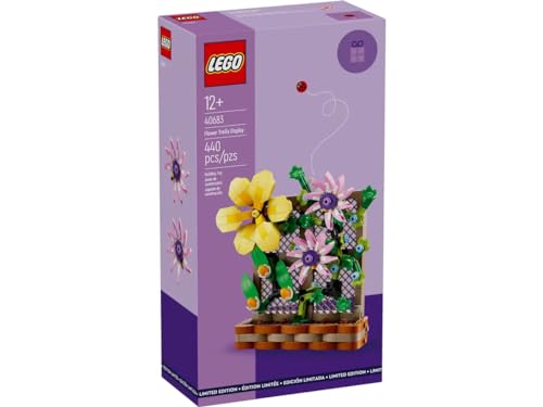 LEGO Flower Trellis Display 40683 - Spring Floral Home Decor Set with Vibrant Blooms and Trellis Detailing for Kids and Adults (440 pcs) - Image 2