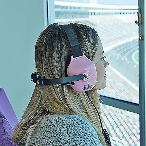 Race Day Electronics Noise-Reducing Race Scanner Headphones - Pink - High-Fidelity Sound, Comfortable Fit, RDE-058-PINK - Image 3