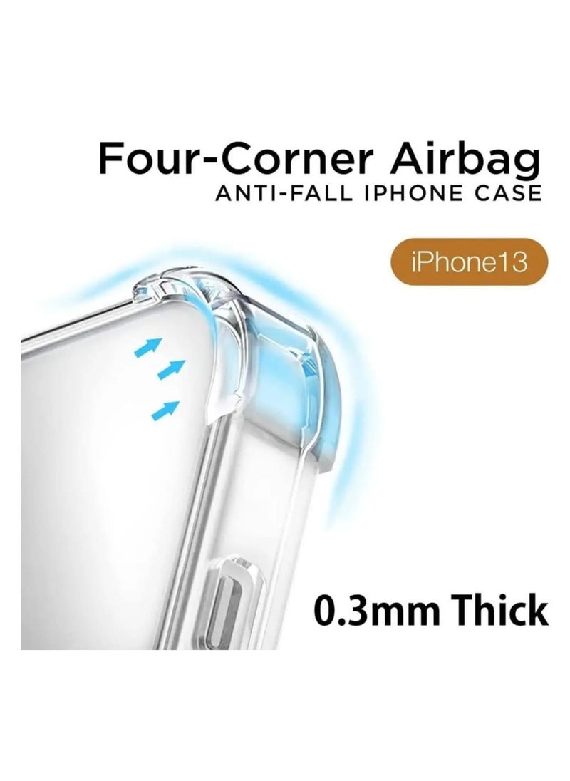 traditious iPhone 13 Clear Case – Soft TPU Transparent Silicone Back Cover | Shock Absorbent with Reinforced Bumper Corners | Slim & Lightweight Protective Case for iPhone 13 – Crystal Clear  - Image 5