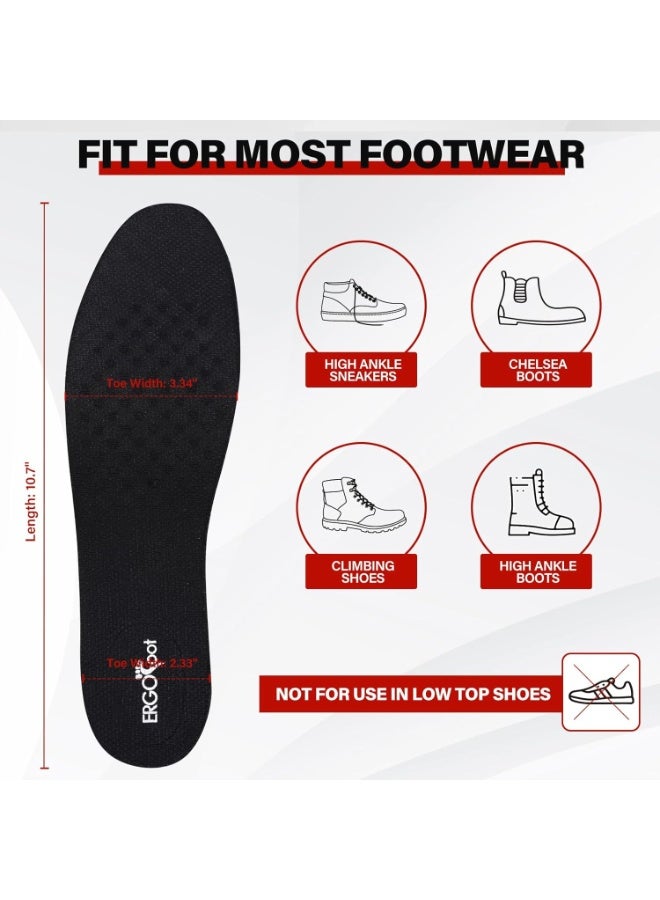 Happy Home Height Increase Insoles 3-Layer 2.75 inch Air Cushion Taller Shoes Insoles Heel Insert for Men and Women - Image 4