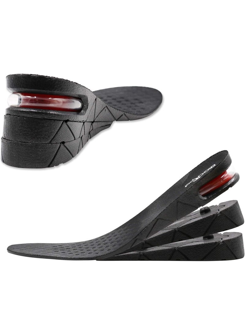 Happy Home Height Increase Insoles 3-Layer 2.75 inch Air Cushion Taller Shoes Insoles Heel Insert for Men and Women - Image 1