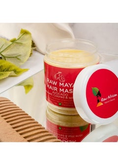 Raw African Raw Maya Hair Mask With Avocado 250gm  - Image 5