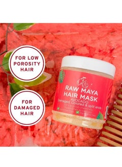 Raw African Raw Maya Hair Mask With Avocado 250gm  - Image 4