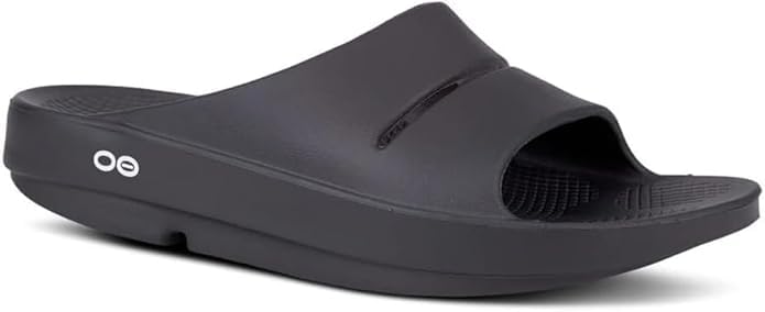 OOFOS OOahh Recovery Slide, Matte Black - Women’s Size 9, Men’s Size 7 - Image 3