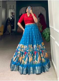 Co-ord Set Collection Blue    Lehenga & Red Blouse - pzsku/ZCBAFB1FAE19C3EC2AC30Z/45/_/1738832925/570e93f8-8eba-4206-978e-5998ba6464a6