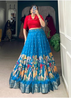 Co-ord Set Collection Blue    Lehenga & Red Blouse - pzsku/ZCBAFB1FAE19C3EC2AC30Z/45/_/1738832961/fbbf97e9-947f-4f73-8a4e-6924846ff355