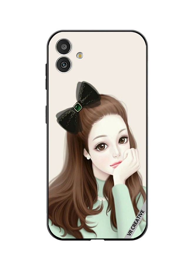 VR CREATIVE Protective Case Cover For Samsung Galaxy F14 Girl With Band Design Multicolour - Image 1