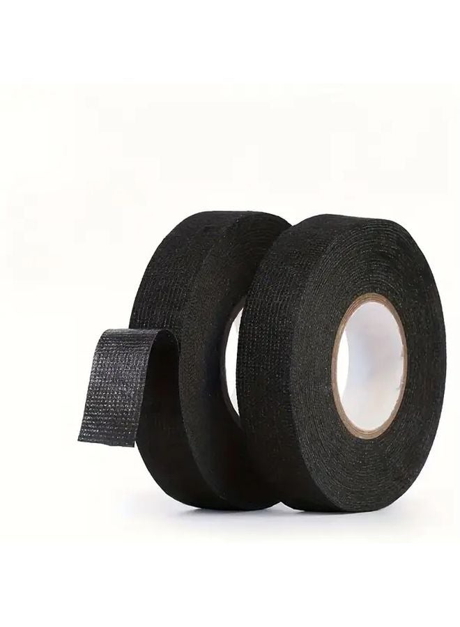 4 لفات شريط كابلات مقاوم للحرارة 3937 بوصة قماش لاصق متين لإدارة الأسلاك - Image 2