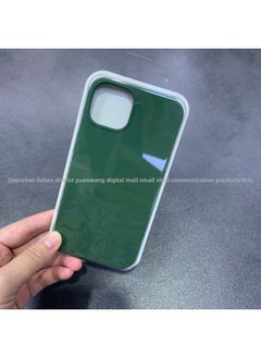 For Iphone16 Liquid Silicone Phone Case For Iphone 16Pro Max/16Pro Full Covering Drop-Resistant Protective Case-Color:dark Green [with Logo]]-Applicable Model:For Iphone16e [sealed Packaging]