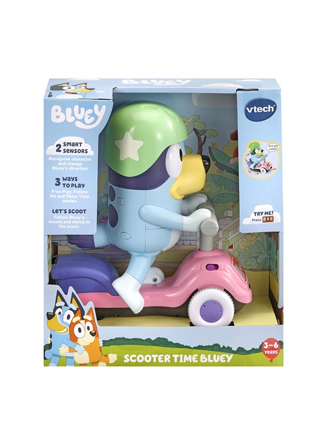 vtech سكوتر بلوي الأزرق | ارتدِ خوذتك - حان وقت اللعب والاستكشاف مع سكوتر بلوي | لعبة تفاعلية للأطفال مع موسيقى وأصوات وعبارات من البرنامج التلفزيوني، تعليمية | هدية مثالية للأطفال من 3، 4، 5 سنوات وما فوق - Image 1