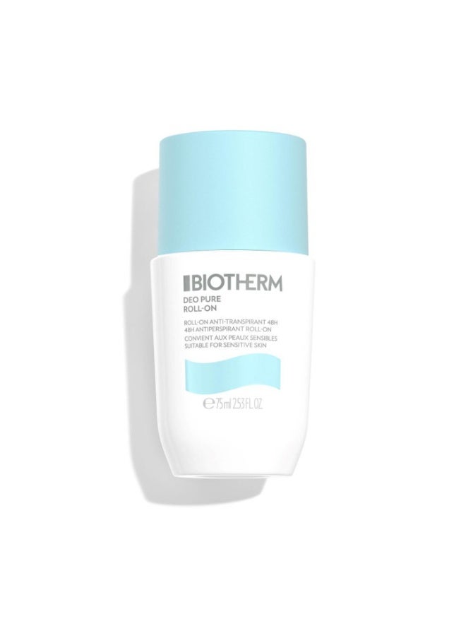 Biotherm Deo Pure Antiperspirant Roll-On 75ml - Image 1