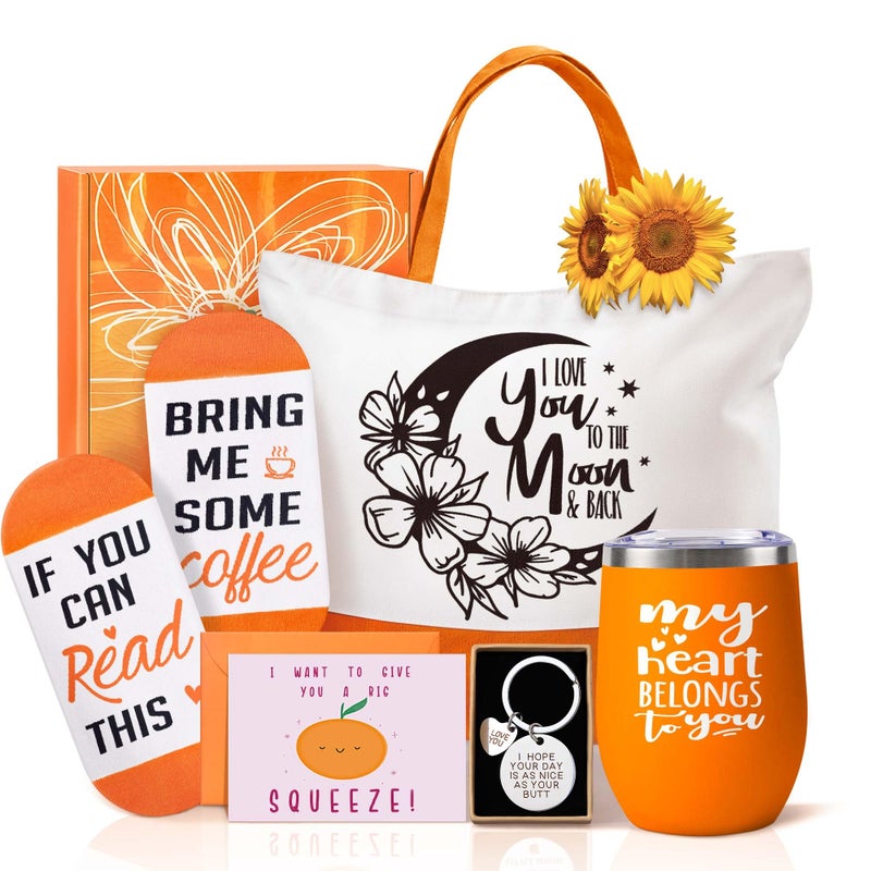EUASOO Gifts for Wife Girlfriend Valentines Mothers Day Christmas Birthday Gifts for Her Wife Girlfriend from Husband Boyfriend I Love You Miss You Thank You Gift Basket