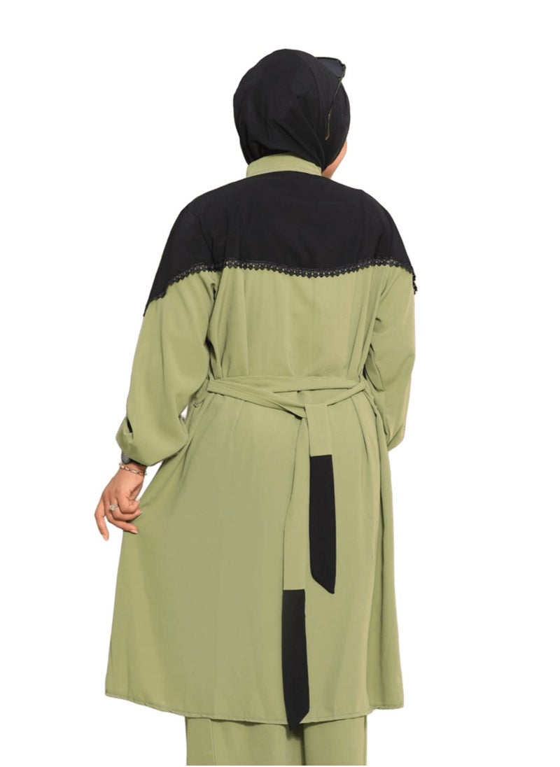 Generic - Two-piece set, material, crepe royal, size one size, can be worn up to 110 kg with belt for women - Image 1
