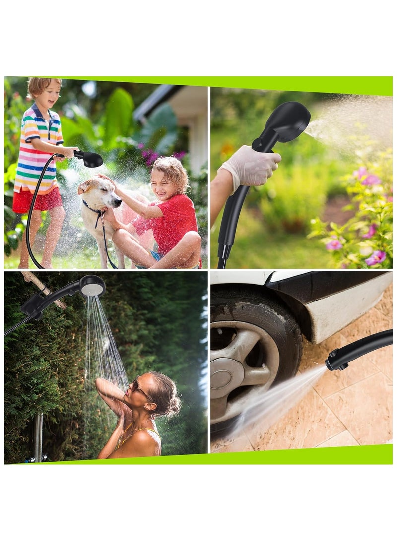 رو سيانل دش تخييم محمول قابل لإعادة الشحن بسعة 6000 مللي أمبير – شاشة LED ذكية، 4 أوضاع رش، مقاوم للماء IPX7 – مثالي للتخييم والسفر وغسيل السيارات والحيوانات الأليفة - Image 2