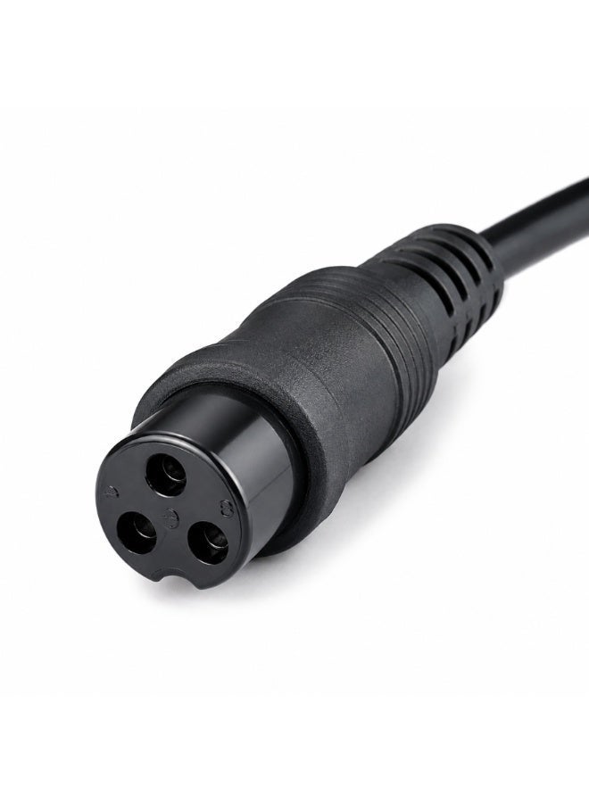 FUKUKAWA® شاحن بطارية ليثيوم 60V 2A للسكوتر الكهربائي والدراجة الكهربائية، خرج DC 67.2V، قدرة قصوى 150W، دخل 220V 50Hz، قابس بريطاني 3-Pin، موصل خرج 3-Pin، حماية متعددة - Image 3