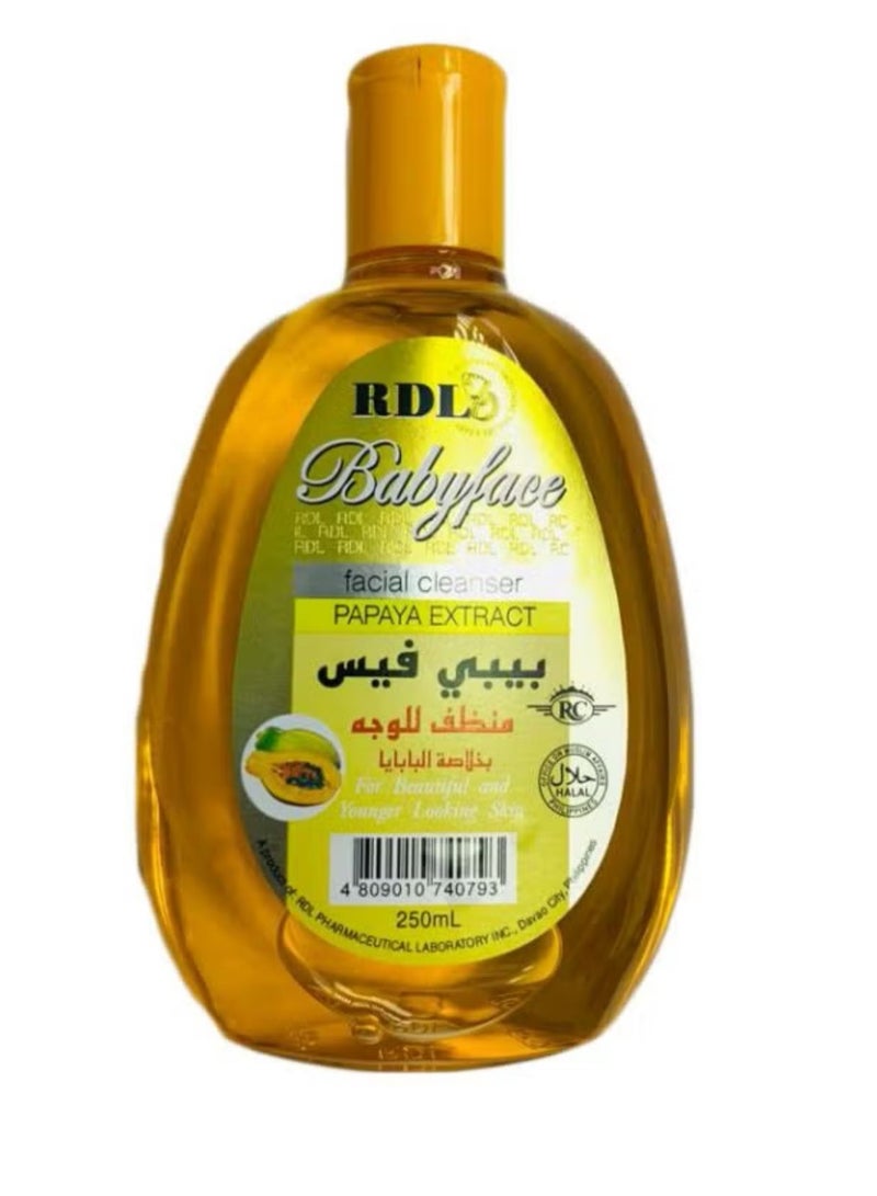 بيبي فيس منظف الوجه بخلاصة البابايا 250ملليلتر