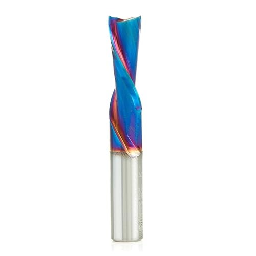 Amana Tool Solid Carbide Spektra Extreme Tool Life Spiral Plunge Router Bit Down-Cut, 46203-K, 3/8 Dia x 1 CH x 3/8 Shank 2-1/2 Inch L - Image 1