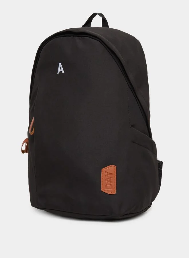 Styli Styli Unisex Black Backpack with Side Pocket