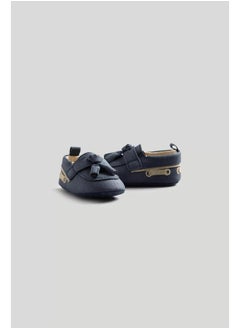 mothercare Blue Baby Boat Shoes  - Image 3
