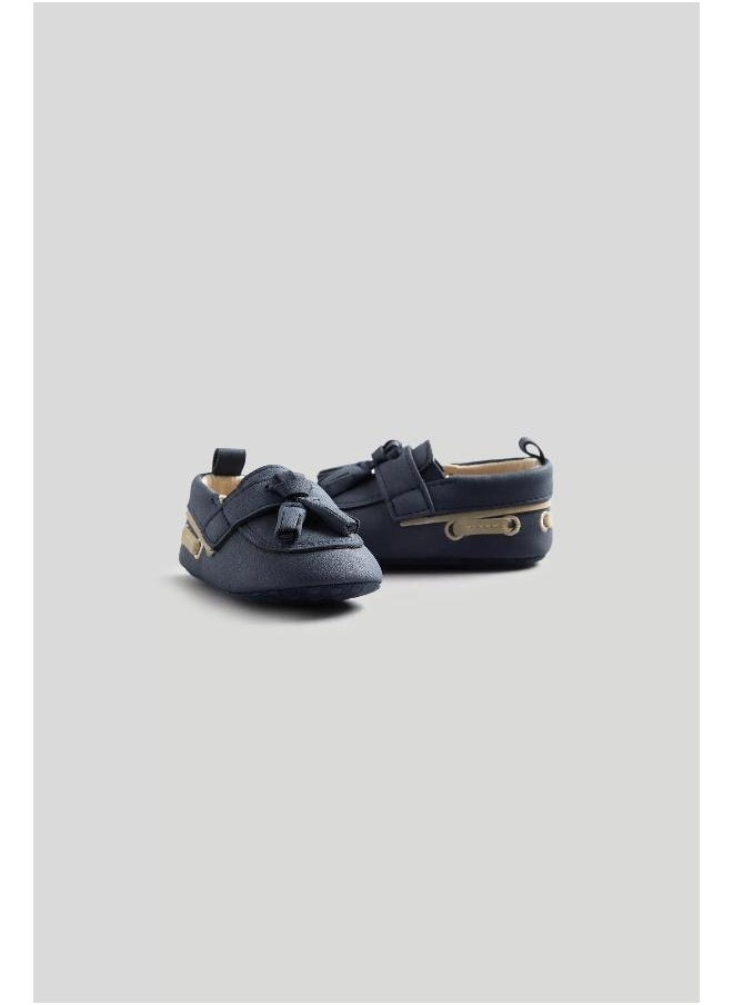 mothercare Blue Baby Boat Shoes  - Image 3