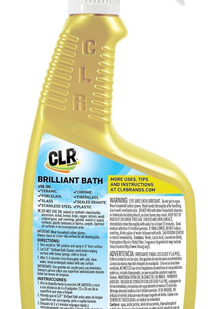 CLR Brilliant Bath Foaming Cleaner, 26 oz - Fresh Scent, Bleach Free - Image 2