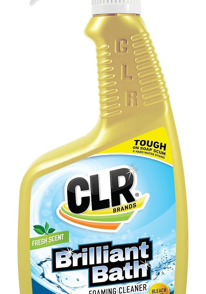 CLR Brilliant Bath Foaming Cleaner, 26 oz - Fresh Scent, Bleach Free - Image 1
