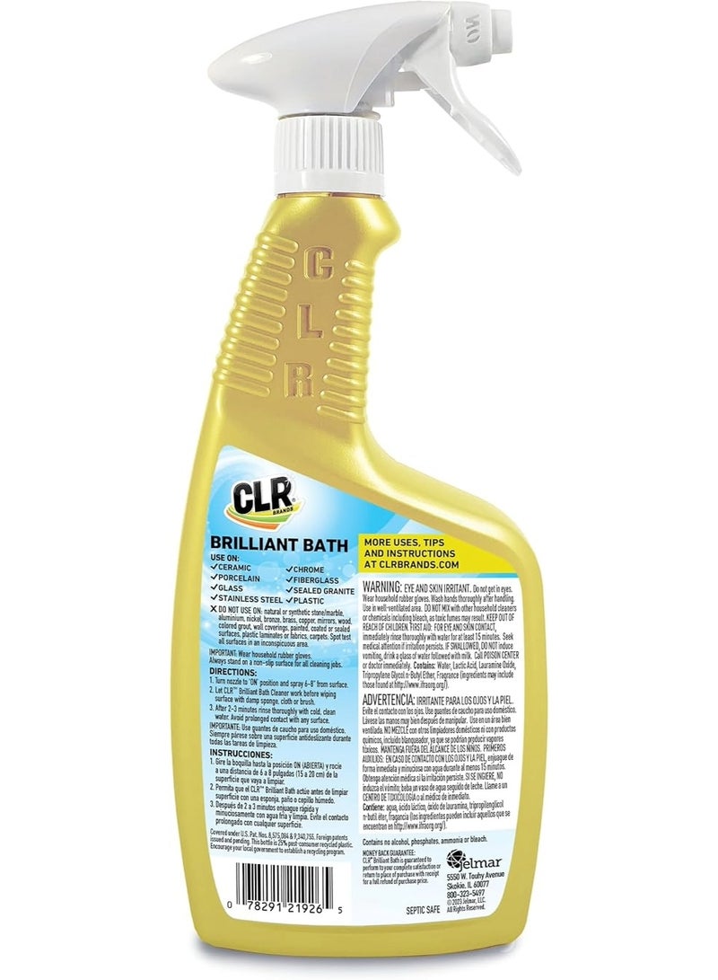 CLR Brilliant Bath Foaming Cleaner, 26 oz - Fresh Scent, Bleach Free - Image 2