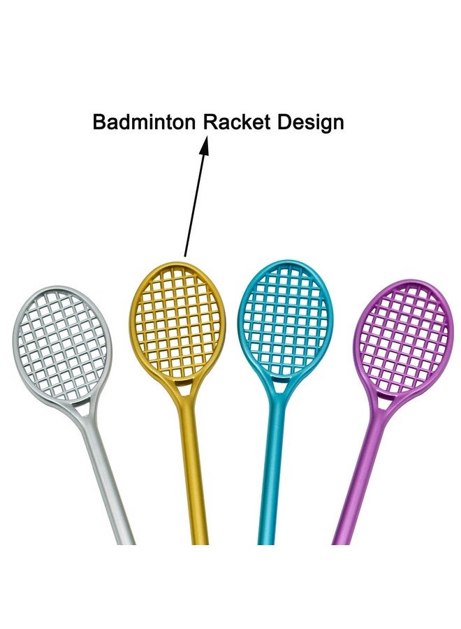 مايداهوي 12 قطعة من أقلام جل مضرب التنس، أقلام كاواي لطيفة، أقلام إكسسوارات رياضية مبتكرة، حبر أسود للأولاد والبنات المتحمسين للرياضة - Image 3